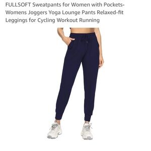 Fullsoft women’s navy joggers, size XXL